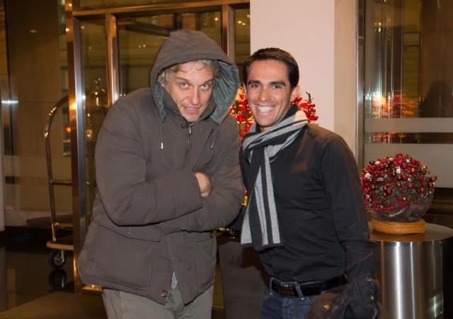 Oleg Tinkov junto a Alberto Contador. Foto: Astanafans