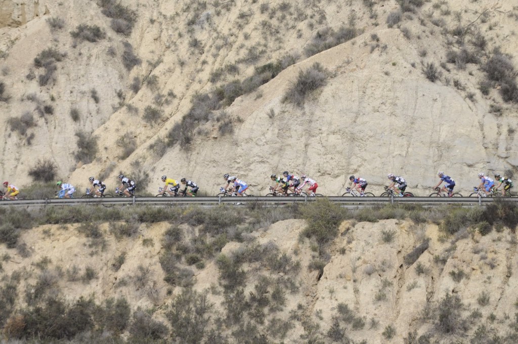 Pelotón en descenso